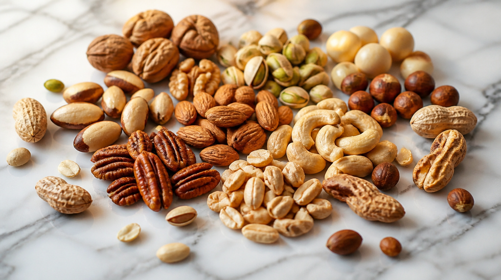 Mixed nuts variety including almonds walnuts cashews pistachios and more buy online UK
