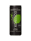 A 250ml can of Equinox Organic Kombucha Cola & Lime offers a refreshing, sugar-free probiotic drink with a black design, green accents, and product details on the front—enjoy real cola taste with lime.