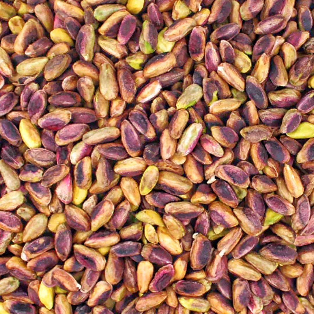 Close-up of Red Pistachio Kernels (Raw).