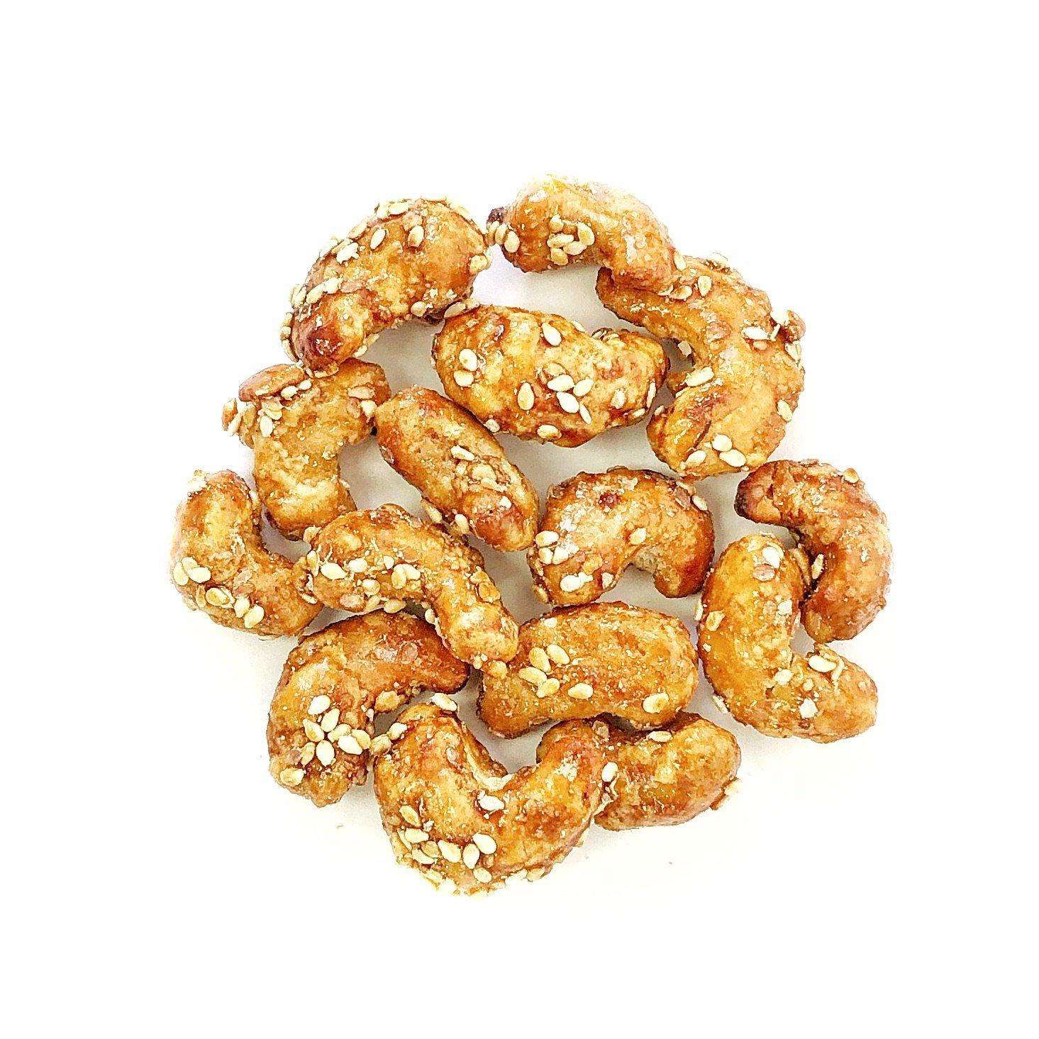 Honey Glazed Nuts with Sesame Seeds, Almonds & Cashews