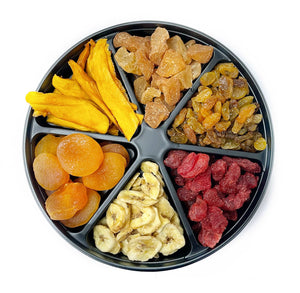 A Dried Fruits Tray containing a variety of dried fruits.