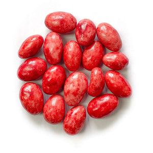 Chocolate Strawberry Almonds on a white background.